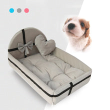 Load image into Gallery viewer, Cute Plush Cushion Pet Nest With Mat Warm Small medium Pet Removable Bed Cat Dog Kennel