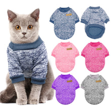 Load image into Gallery viewer, Warm Dog Cat Clothes Autumn Winter t Clothes Sweater ...