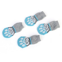 Load image into Gallery viewer, 4 pcs/set Indoor Pet Socks Soft Quality Cotton Warm Antiskid Paws Dirts Away Easy Washing